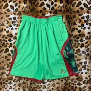 Nike Jordan dri fit men’s shorts medium lime green basketball sport